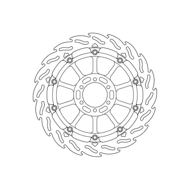 Disque de Frein Avant Droit Moto-Master Flame Racing pour RSV 1000 (98-03) Disque de Frein Avant Droit Moto-Master Flame Racing pour RSV 1000 (98-03)