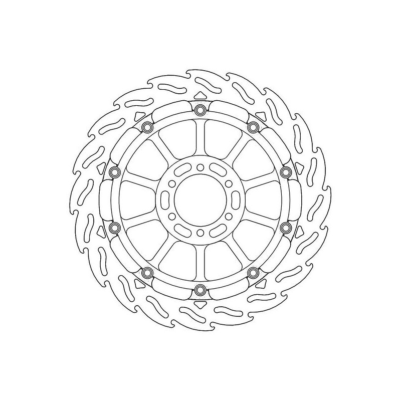 Disque de Frein Avant Droit Moto-Master Flame Racing pour Mana 850 (07-13) Disque de Frein Avant Droit Moto-Master Flame Racing pour Mana 850 (07-13)