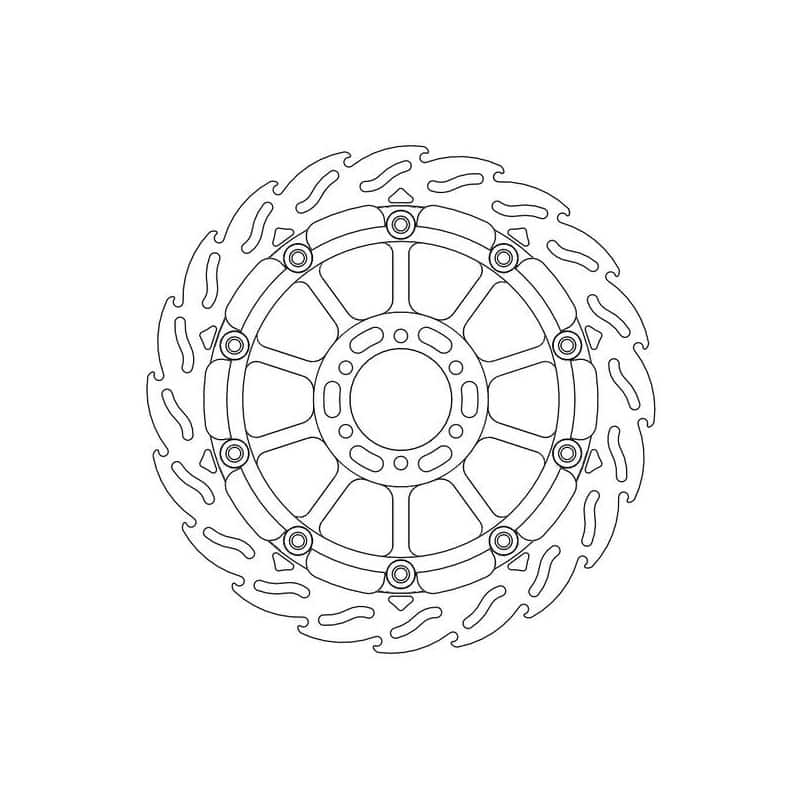 Disque de Frein Avant Gauche Moto-Master Flame Racing pour 750 Supersport (91-02) Disque de Frein Avant Gauche Moto-Master Flame Racing pour 750 Supersport (91-02)