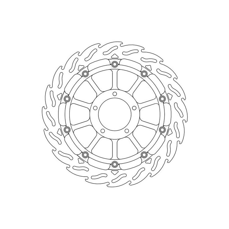 Disque de Frein Avant Gauche Moto-Master Flame Racing pour 749 R et S (03-06) - 113066 Disque de Frein Avant Gauche Moto-Master Flame Racing pour 749 R et S (03-06) - 113066