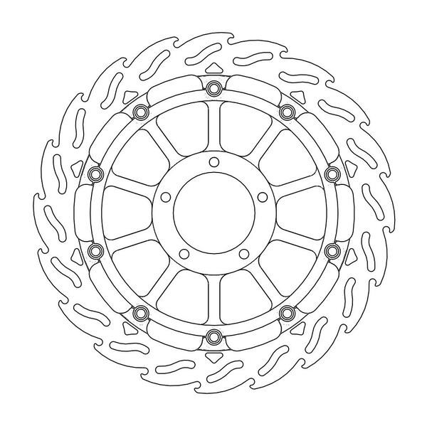 Disque de Frein Avant Gauche Moto-Master Flame Racing pour 749 R et S (03-06) - 113066