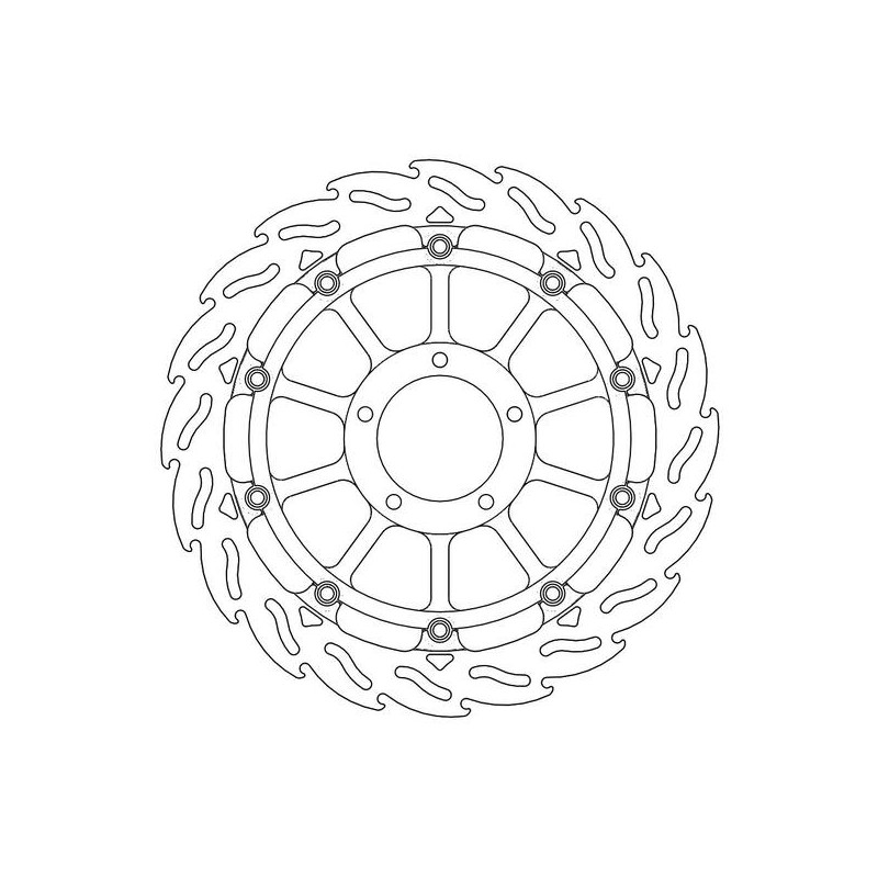 Disque de Frein Avant Droit Moto-Master Flame Racing pour 955 Panigale V2 (20-24) - 113067 Disque de Frein Avant Droit Moto-Master Flame Racing pour 955 Panigale V2 (20-24) - 113067