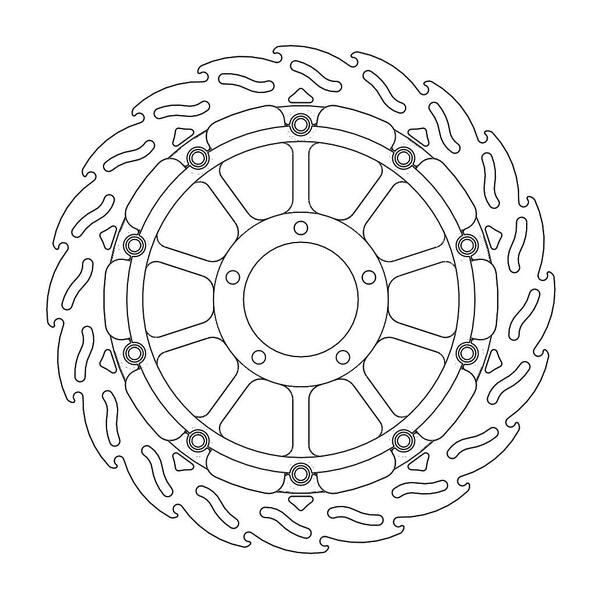 Disque de Frein Avant Droit Moto-Master Flame Racing pour 955 Panigale V2 (20-24) - 113067