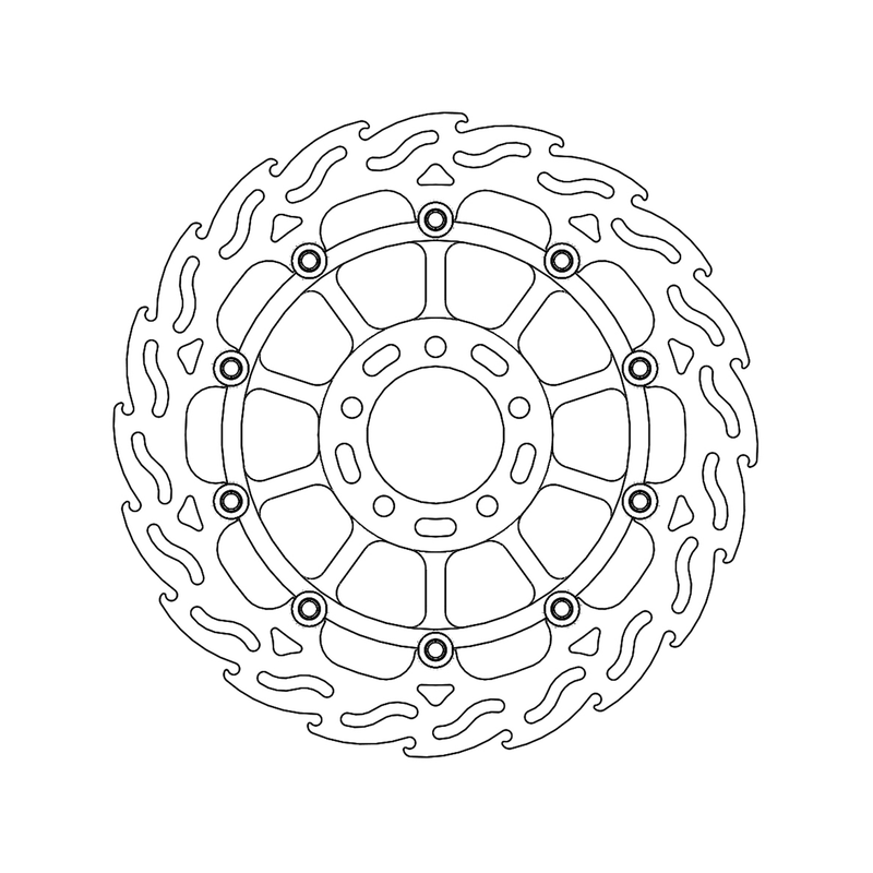 Disque de Frein Avant Gauche Moto-Master Flame Racing pour Hyperstrada 821 (13-15) - 113153 Disque de Frein Avant Gauche Moto-Master Flame Racing pour Hyperstrada 821 (13-15) - 113153