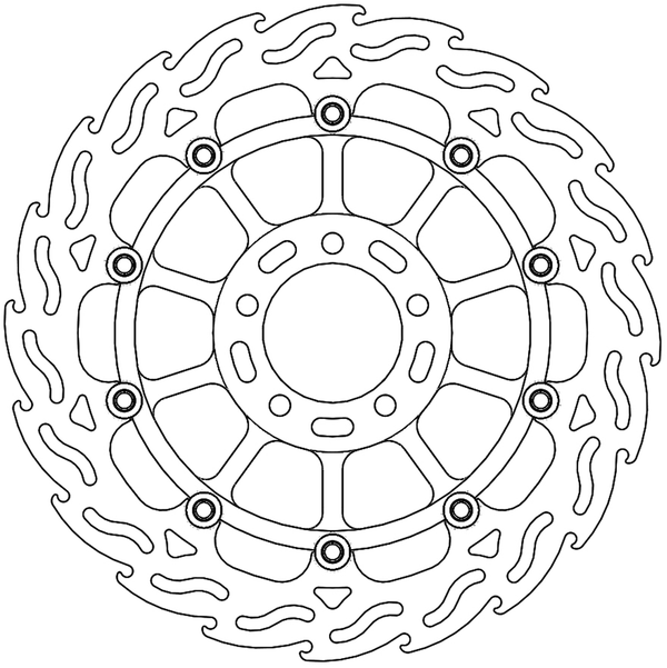 Disque de Frein Avant Gauche Moto-Master Flame Racing pour Supersport 939 (2020) - 113153