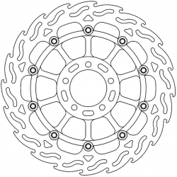 Disque de Frein Avant Gauche Moto-Master Flame Racing pour Monster 1200 (14-17) - 113153