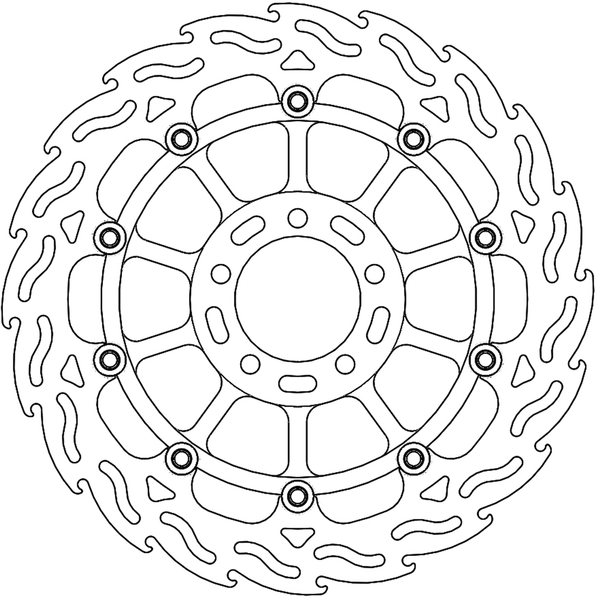Disque de Frein Avant Droit Moto-Master Flame Racing pour Monster 821 (14-21) - 113154