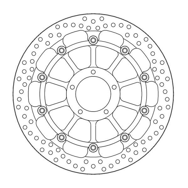 Disque de frein Avant Moto-Master Halo Racing pour Panigale 1299 (15-16) - 113168