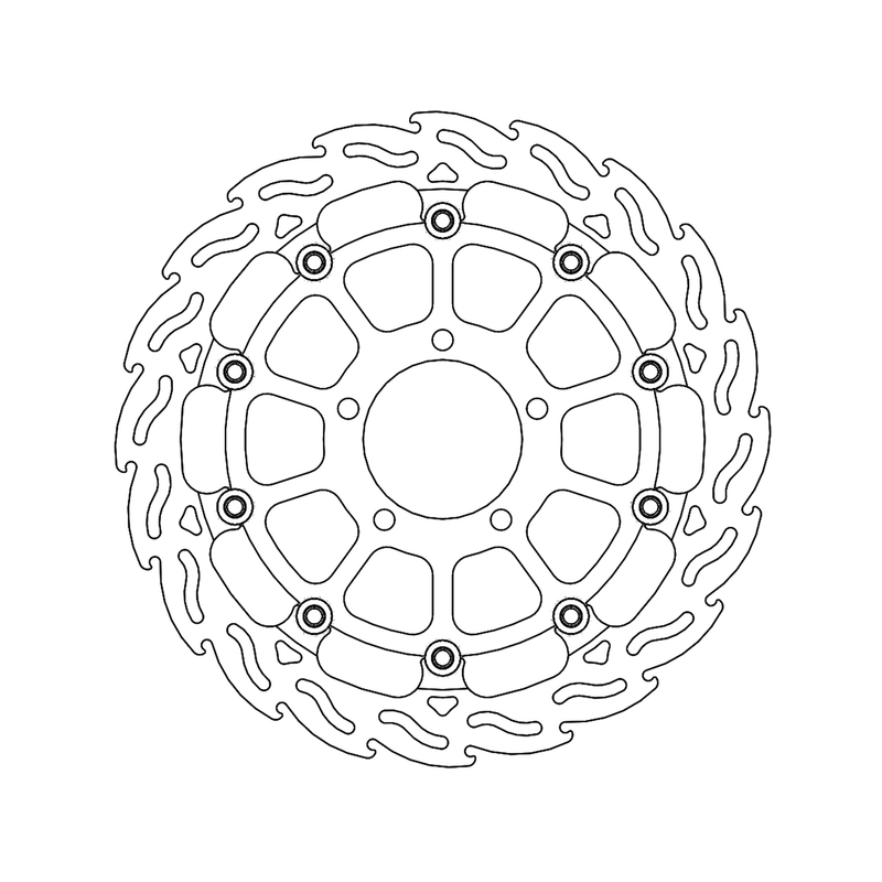 Disque de Frein Avant Droit Moto-Master Flame Racing pour 1198 S (2009) - 113240 Disque de Frein Avant Droit Moto-Master Flame Racing pour 1198 S (2009) - 113240