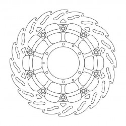 Disque de Frein Avant Gauche Moto-Master Flame Racing pour CB 1000 R (08-16)