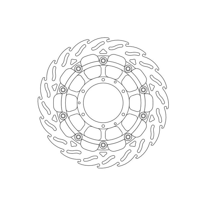 Disque de Frein Avant Gauche Moto-Master Flame Racing pour CB 1300 (03-10)