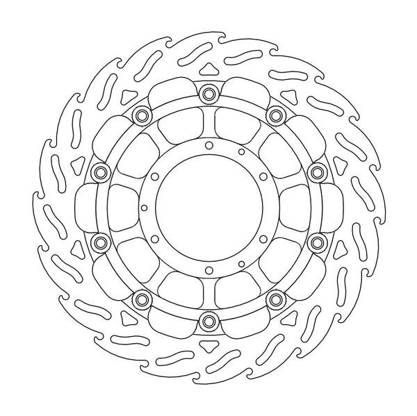 Disque de Frein Avant Gauche Moto-Master Flame Racing pour CB 1300 (03-10)