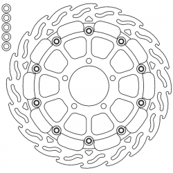 Disque de Frein Avant Gauche Moto-Master Flame Racing pour Panigale V4 1100 (18-24) - 113239
