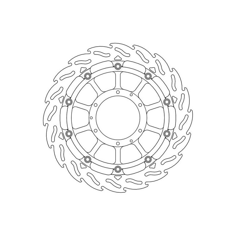 Disque de Frein Avant Droit Moto-Master Flame Racing pour CBR 1000 RR Fireblade (08-16) - 113070 Disque de Frein Avant Droit Moto-Master Flame Racing pour CBR 1000 RR Fireblade (08-16) - 113070