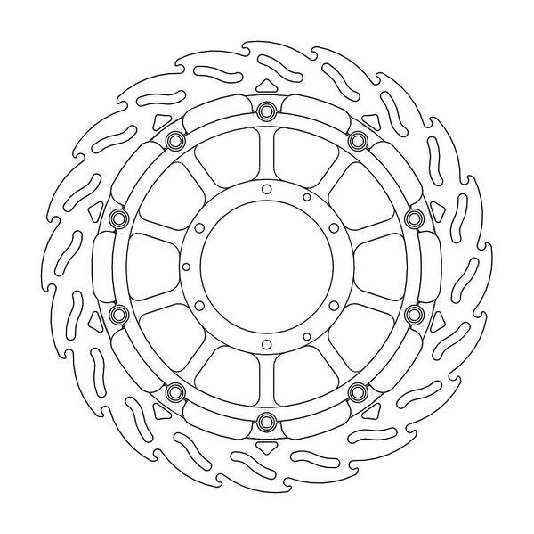 Disque de Frein Avant Droit Moto-Master Flame Racing pour CBR 1000 RR Fireblade (08-16) - 113070