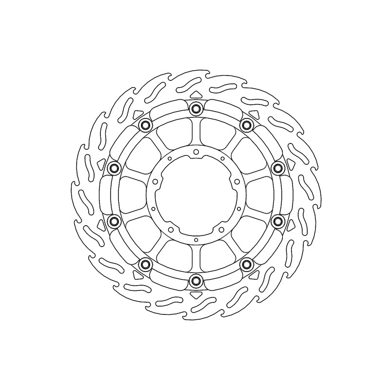 Disque de Frein Avant Gauche Moto-Master Flame Racing pour CBR 1000 RR Fireblade (17-19) - 113197 Disque de Frein Avant Gauche Moto-Master Flame Racing pour CBR 1000 RR Fireblade (17-19) - 113197