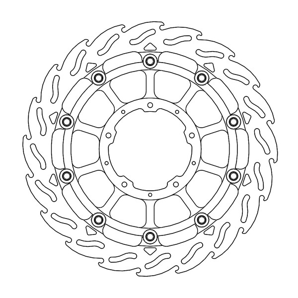 Disque de Frein Avant Gauche Moto-Master Flame Racing pour CBR 1000 RR Fireblade (17-19) - 113197