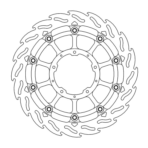 Disque de Frein Avant Droit Moto-Master Flame Racing pour CBR 1000 RR Fireblade (17-19) - 113198