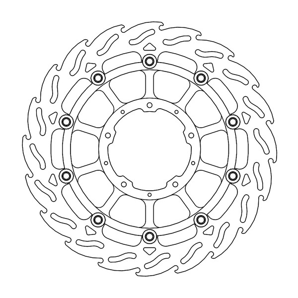 Disque de Frein Avant Gauche Moto-Master Flame Racing pour CBR 1000 RR-R (20-22) - 113230
