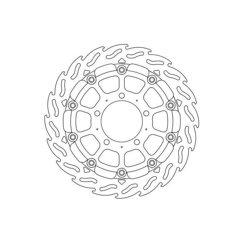 Disque de Frein Avant Gauche Moto-Master Flame Racing pour ZX-6R Ninja 600 (07-12) - 112090