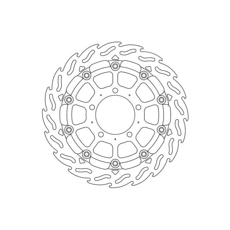 Disque de Frein Avant Gauche Moto-Master Flame Racing pour Versys 1000 (12-14) - 112090 Disque de Frein Avant Gauche Moto-Master Flame Racing pour Versys 1000 (12-14) - 112090