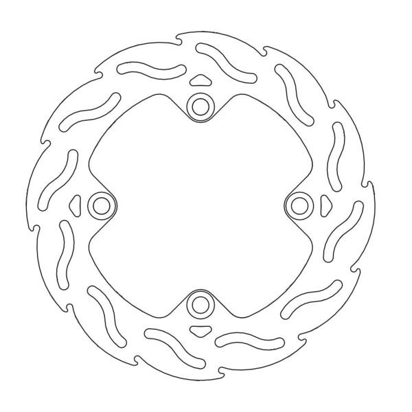 Disque de Frein Arrière Moto-Master Flame Series pour Honda CRF 300 L (21-22) - 110206
