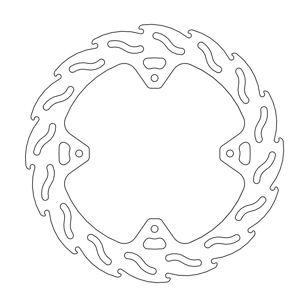 Disque de Frein Arrière Moto-Master Flame Series pour Honda CRF 450 L (02-22) - 110207