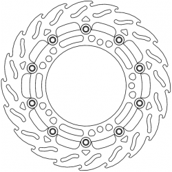 Disque de Frein Avant Gauche Moto-Master Flame Racing pour Ninja 650 (17-24) - 112282