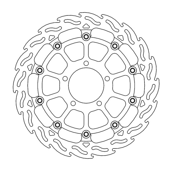 Disque de Frein Avant Droit Moto-Master Flame Racing pour ZX-10R Ninja 1000 (16-24) - 112292