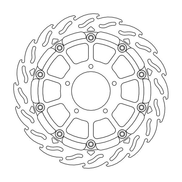 Disque de Frein Avant Gauche Moto-Master Flame Racing pour Brutale 675 (12-17) - 112216