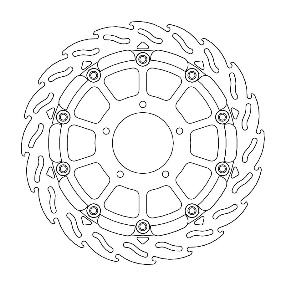 Disque de Frein Avant Droit Moto-Master Flame Racing pour Brutale 800 (13-19) - 112217