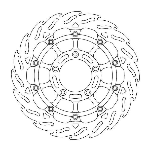 Disque de Frein Avant Gauche Moto-Master Flame Racing pour Brutale 910 S (06-08) - 113151