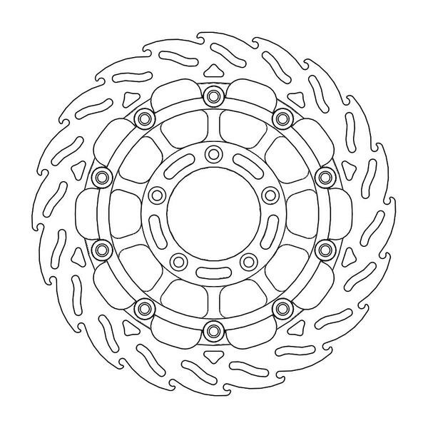 Disque de Frein Avant Droit Moto-Master Flame Racing pour Brutale 990 (10-11) - 113152