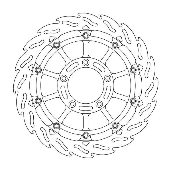 Disque de Frein Avant Droit Moto-Master Flame Racing pour Brutale 910 R (06-08) - 113073