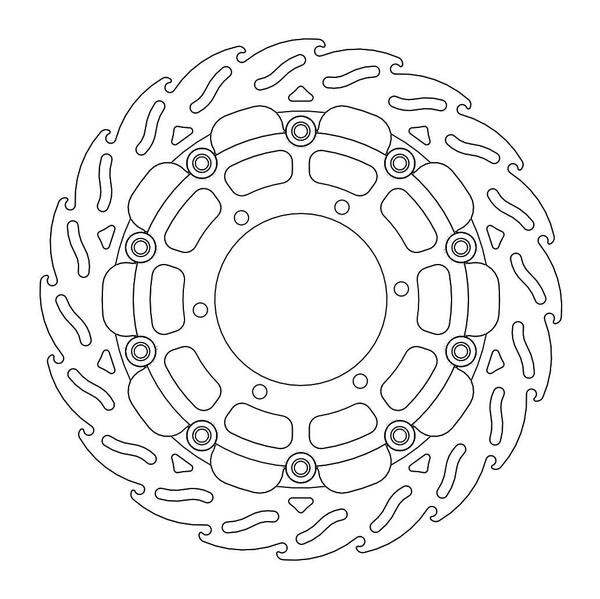 Disque de Frein Avant Gauche Moto-Master Flame Racing pour GSX-R 750 (08-16) - 112094