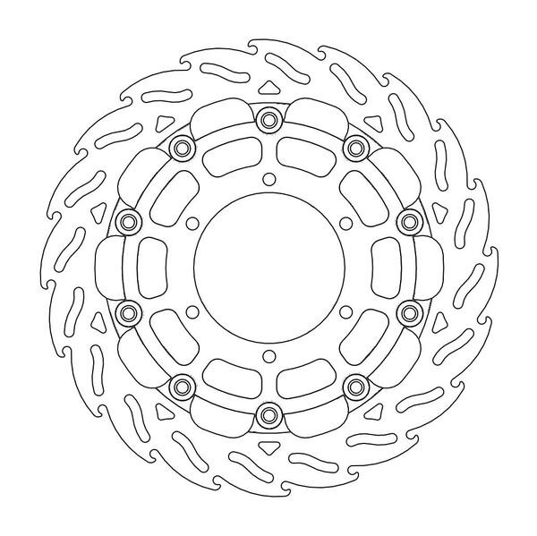 Disque de Frein Avant Droit Moto-Master Flame Racing pour GSX-R 1000 (15-16) - 112095