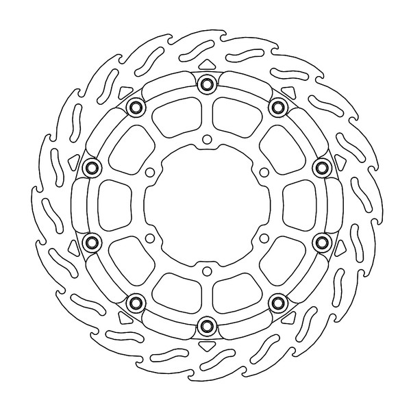 Disque de Frein Avant Gauche Moto-Master Flame Racing pour GSX-R 1000 (17-22) - 112288