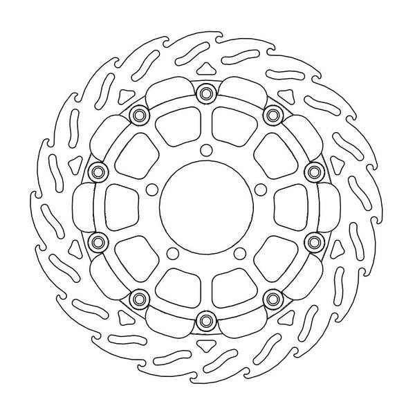 Disque de Frein Avant Gauche Moto-Master Flame Racing pour Street Triple 675 (13-16) - 112175