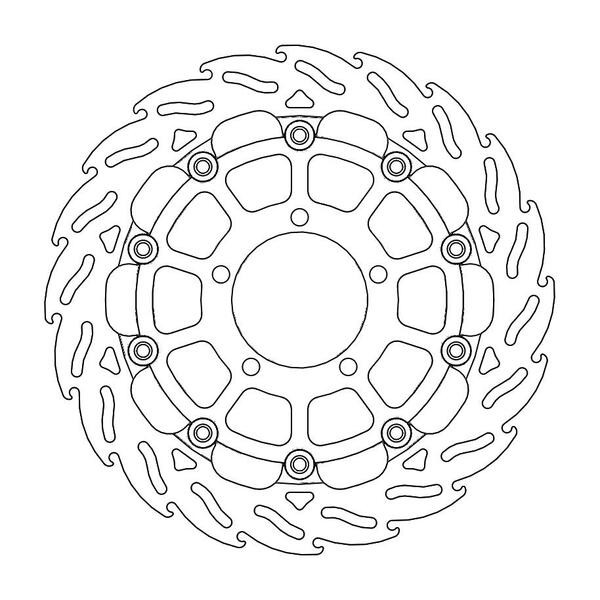 Disque de Frein Avant Droit Moto-Master Flame Racing pour Daytona 675 (13-17) - 112176