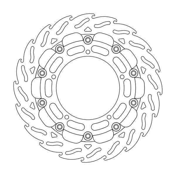 Disque de Frein Avant Gauche Moto-Master Flame Racing pour XTZ 1200 Ténéré (10-16) - 112096