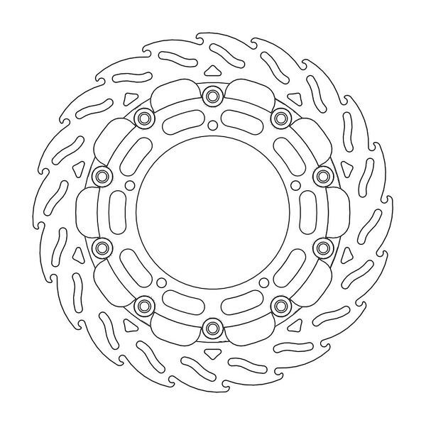Disque de Frein Avant Droit Moto-Master Flame Racing pour YZF R6 (05-16) - 112097