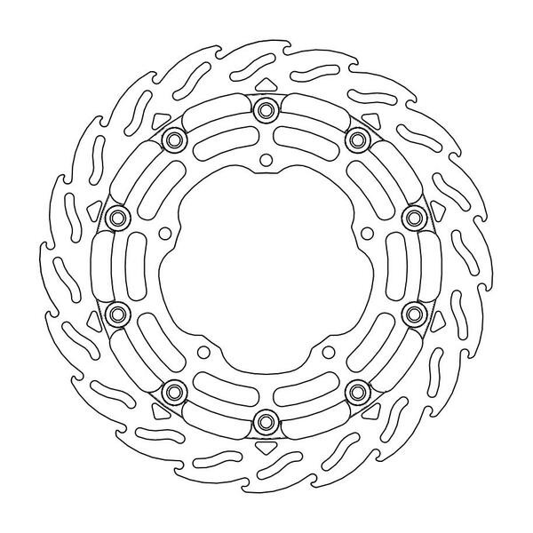 Disque de Frein Avant Gauche Moto-Master Flame Racing pour MT-10 (16-24) - 112244