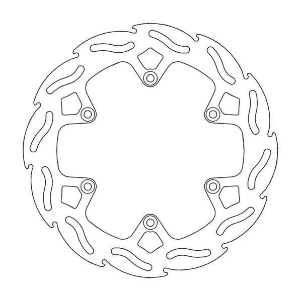 Disque de Frein Arrière Moto-Master Flame Series pour Husqvarna TX 300 - i (17-22) - 110218