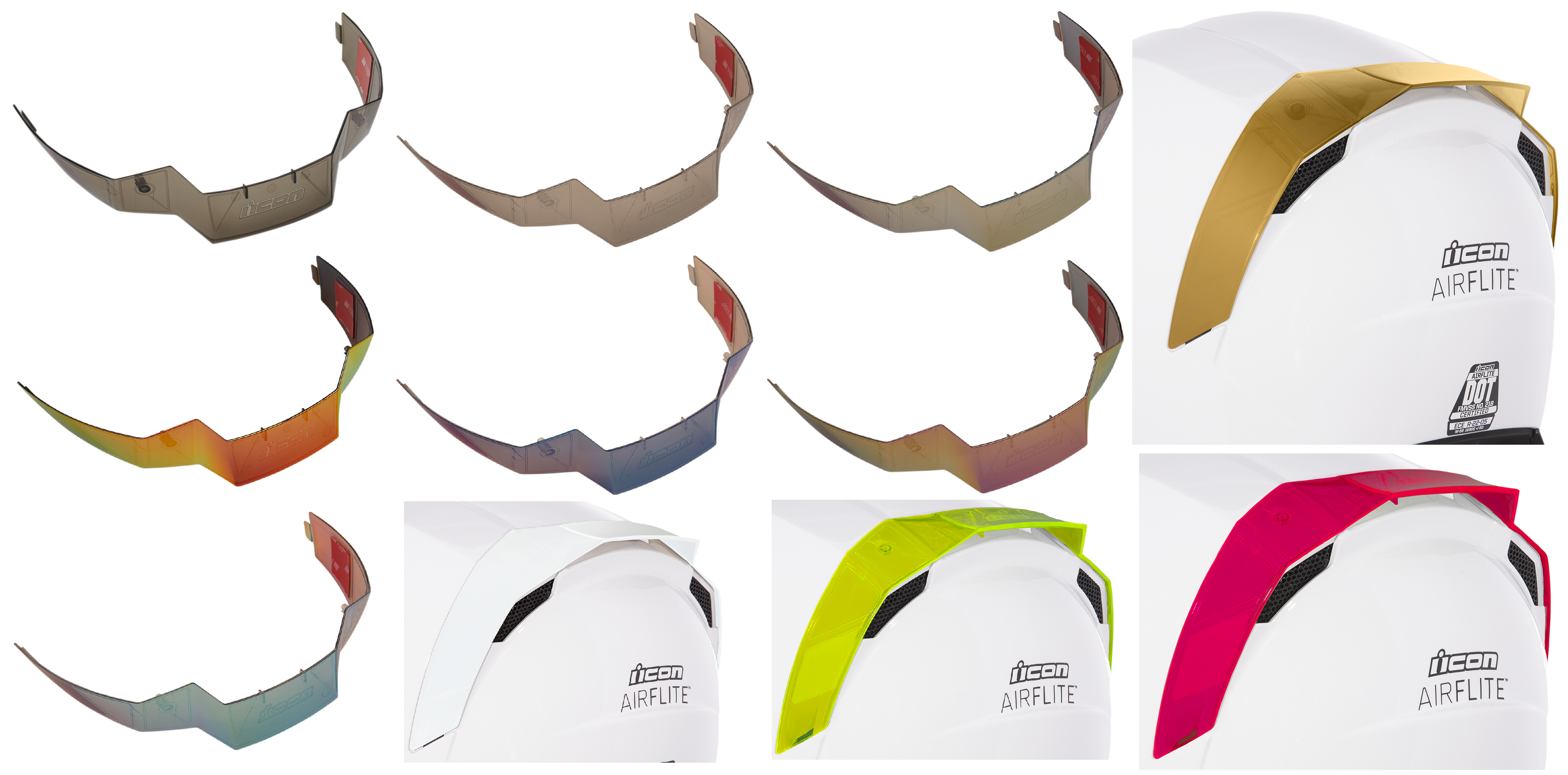 Spoiler pour Casque Moto ICON Airflite