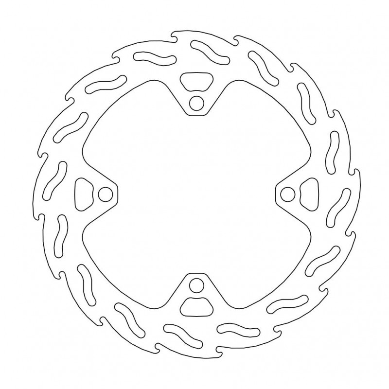 Disque de Frein Arrière Moto-Master Flame Series pour Kawasaki KXF 250 4T  (04-22) - 110216