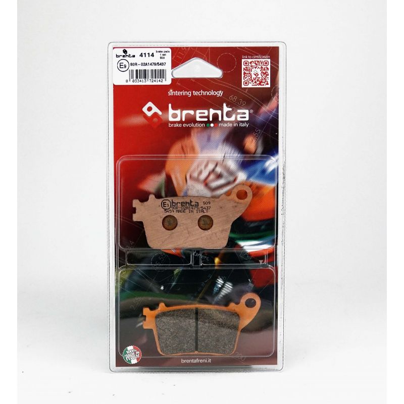 Plaquette de frein Brenta Arrière FT4114 - Syntérisé Route et Piste Plaquette de frein Brenta Arrière FT4114 - Syntérisé Route et Piste