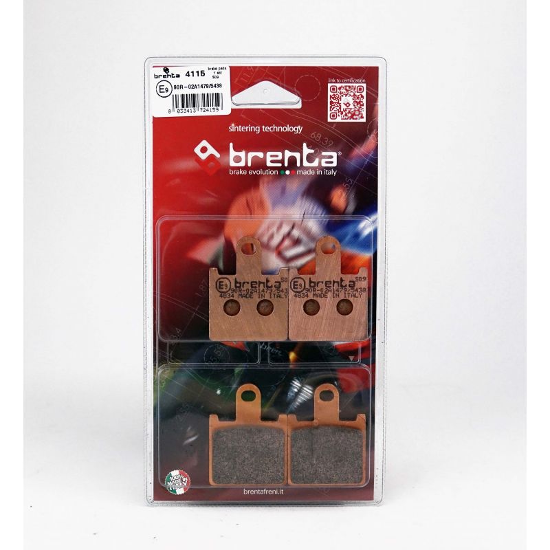 Plaquette de frein Avant Brenta FT4115 - Syntérisé Route Plaquette de frein Avant Brenta FT4115 - Syntérisé Route