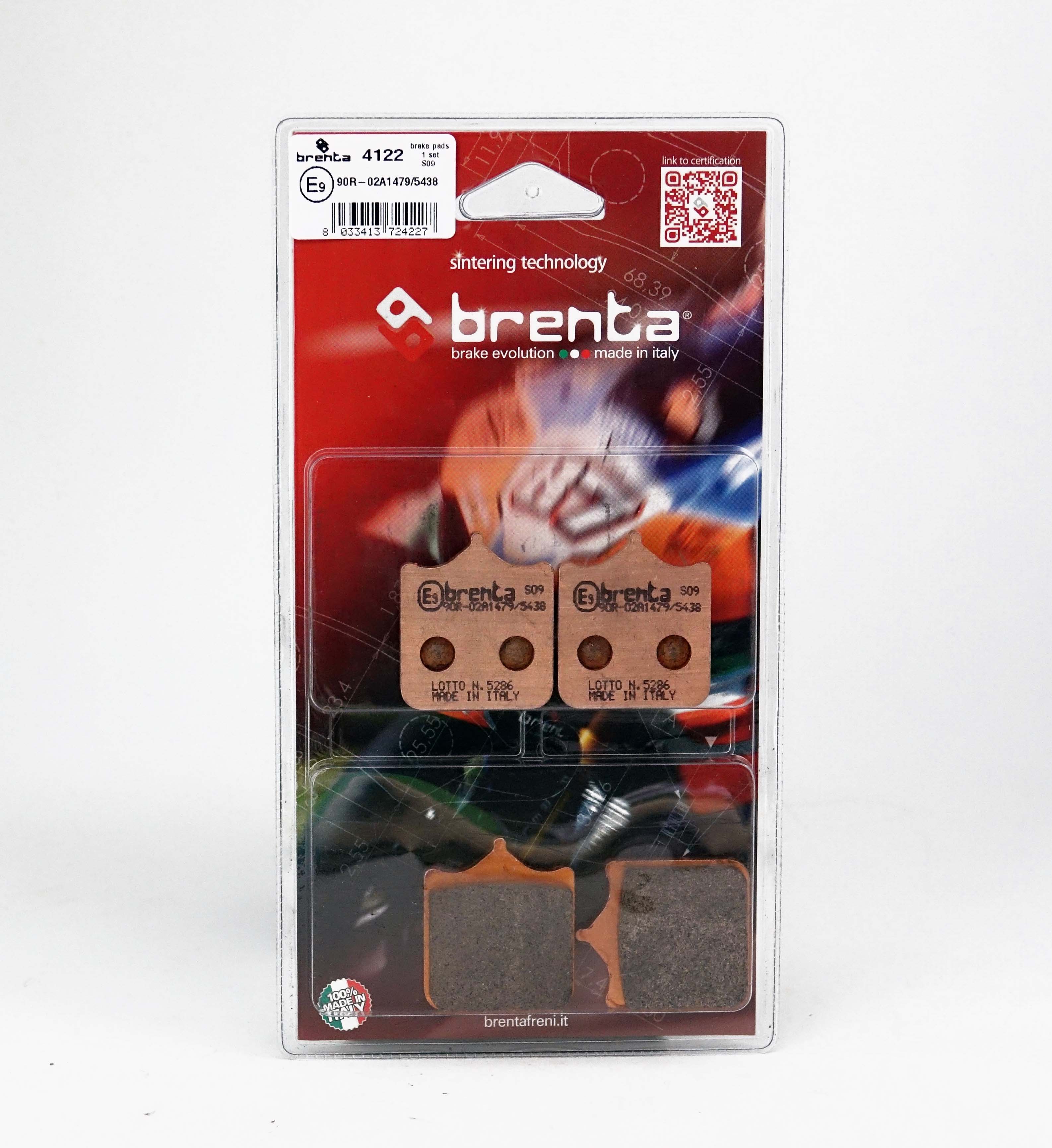 Plaquette de frein Avant Moto Brenta FT4122 - Métal Fritté Route