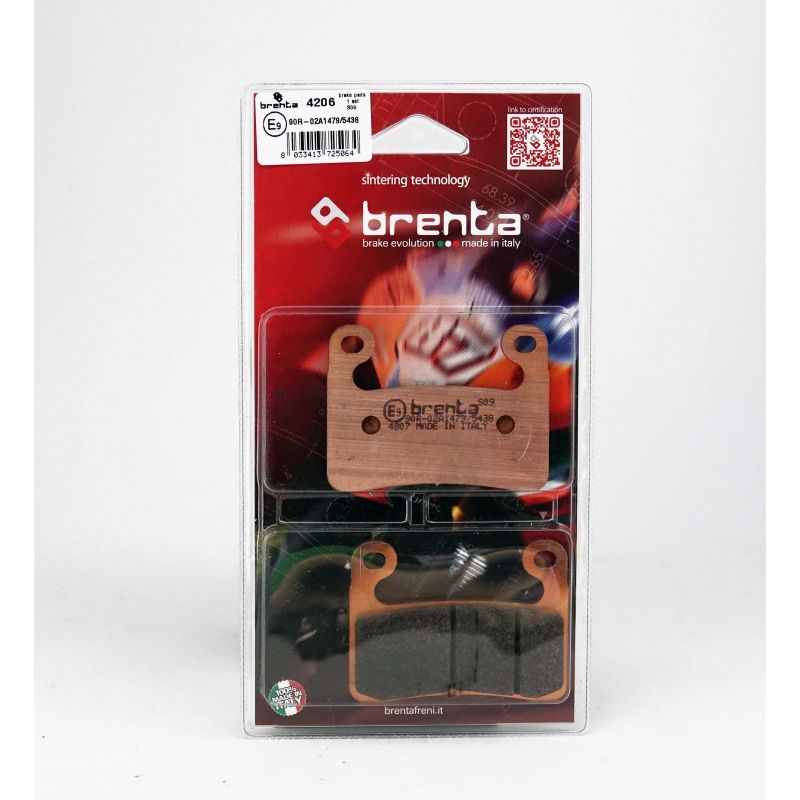 Plaquette de frein Avant Brenta FT4206 - Syntérisé Route Plaquette de frein Avant Brenta FT4206 - Syntérisé Route