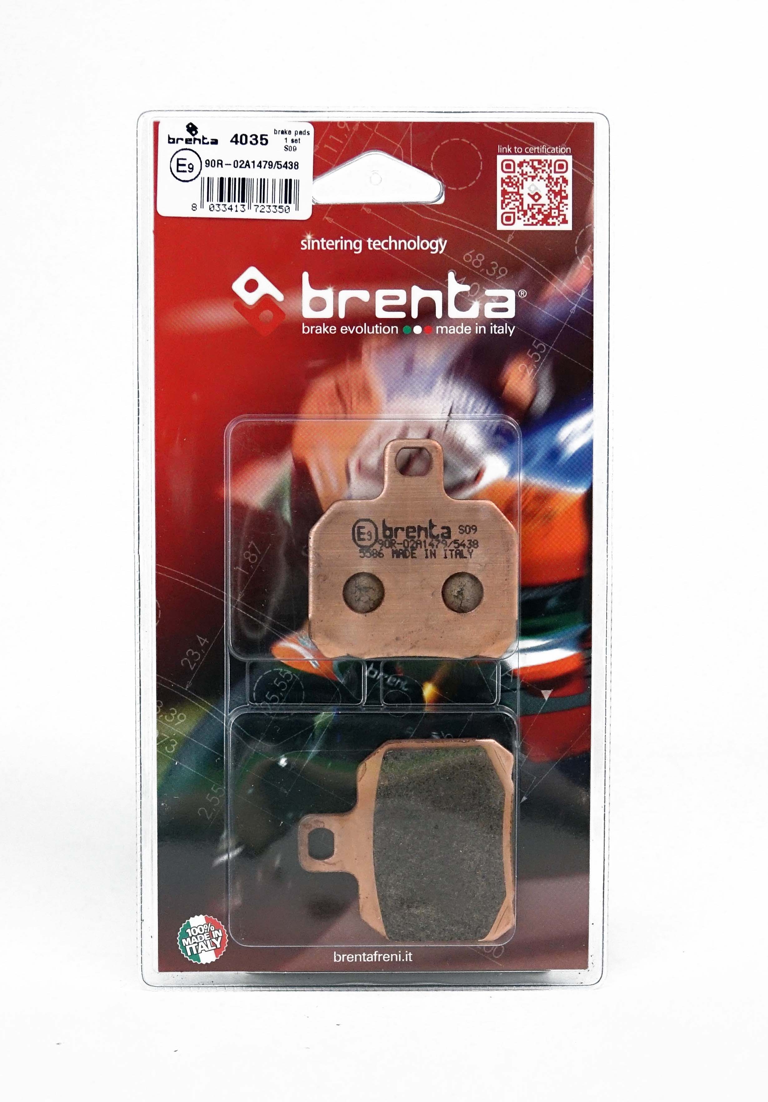 Plaquette de frein Moto et Scooter Brenta FT4035 - Syntérisé Route